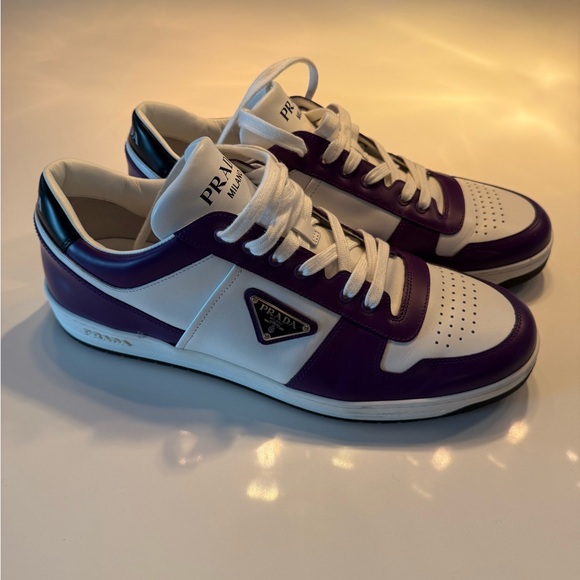 Prada Men's Sneakers in Purple and White - Picture 2 of 5